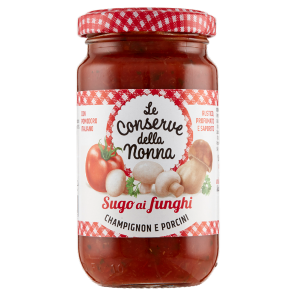 Le Conserve della Nonna Sugo ai funghi Champignon e Porcini 190 g