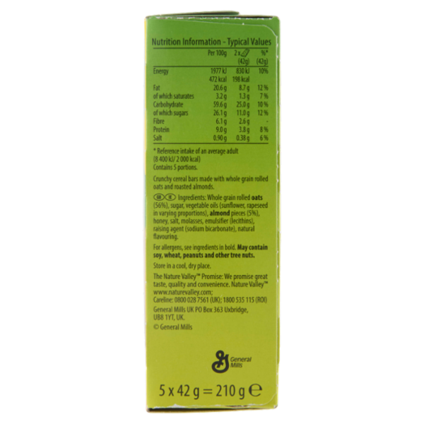 Nature Valley Crunchy Roasted Almond 5 x 42 g