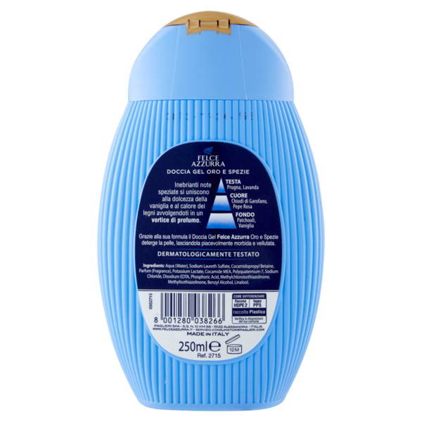 Felce Azzurra Oro e Spezie Setificante Doccia Gel 250 ml