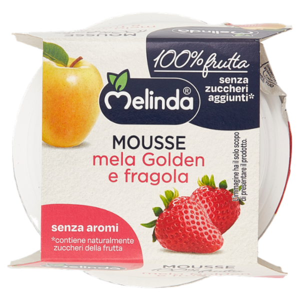 Melinda Mousse mela Golden e fragola 2 x 100 g