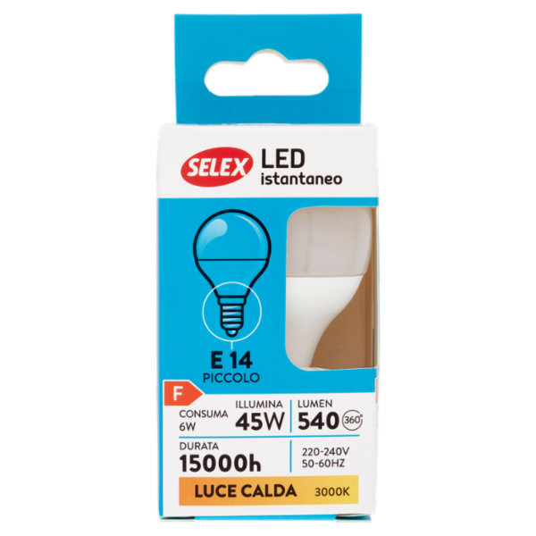 Selex Lampadina Led SMD Minisfera E14 6W