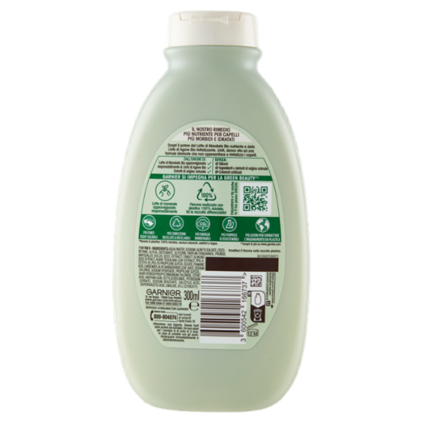 Garnier Ultra Dolce lo Shampoo Idratante Latte di Mandorla Nutriente 300 ml