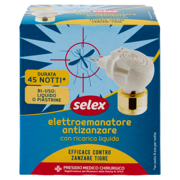 Selex Insetticida Liquido Antizanzare Set Vaporizzatore + Ricarica 33 ml
