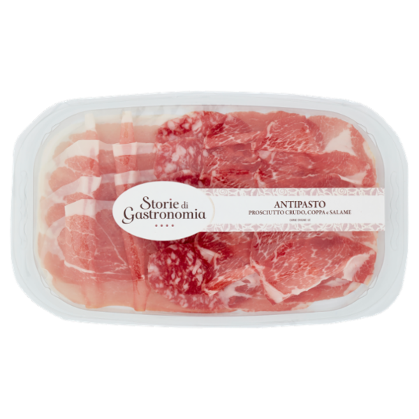 Storie di Gastronomia Antipasto Prosciutto Crudo, Coppa e Salame Affettati 120 g