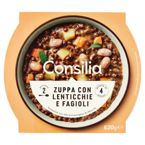 Consilia Zuppa con Lenticchie e Fagioli 620 g