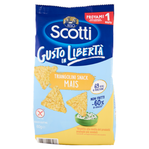 Riso Scotti Triangolini Snack Mais 60 g