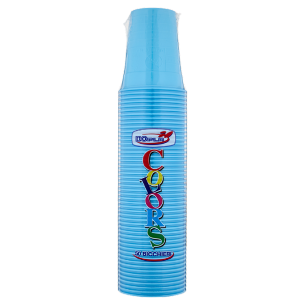 DOpla Colors Bicchieri 200ml Azzurro 50 pz