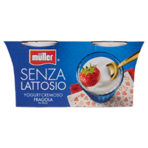 Müller Senza Lattosio Yogurt Cremoso Fragola In Pezzi 2 x 125 g