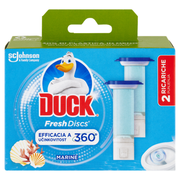 Duck Fresh Discs - Doppia Ricarica, Fragranza Marine 2 x 36ml