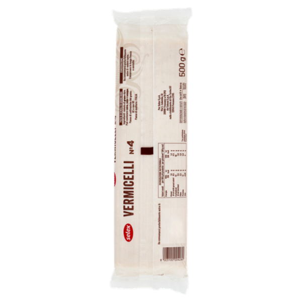 Selex Pasta di Semola Trafilata al Bronzo Vermicelli 500 g