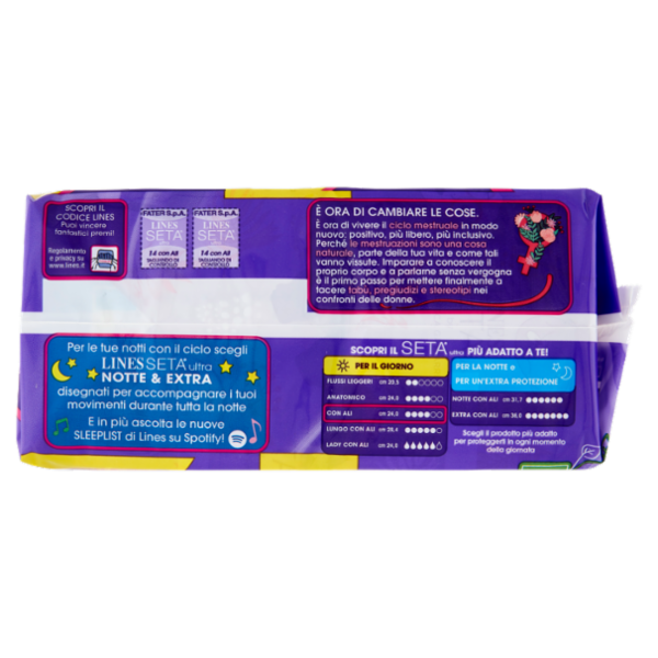 Lines Seta ultra con ali 28 pz