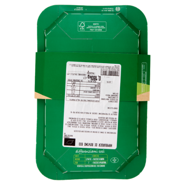 Fileni Bio Hamburger di bovino 0,180 kg