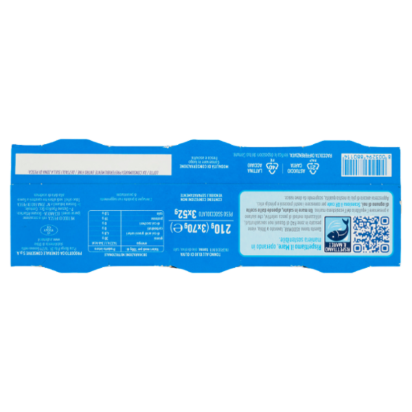 Asdomar Tonno all'olio di oliva 3 x 70 g