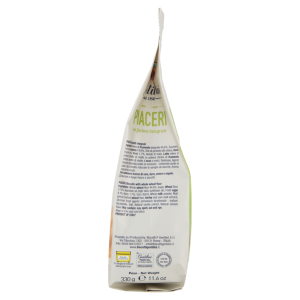 Gentilini Piaceri con farina integrale 330 g