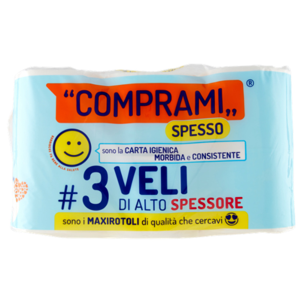 Comprami Spesso Carta Igienica 3 Veli Maxirotoli 12 pz