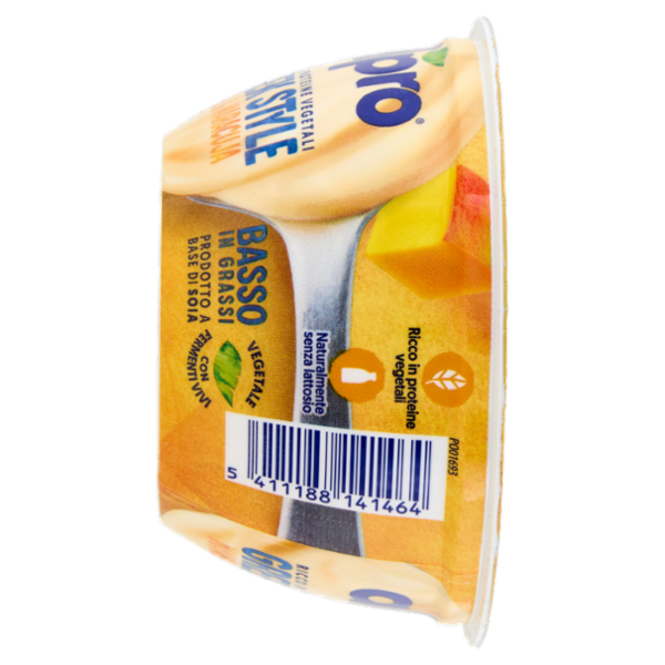 ALPRO GREEK STYLE, Alternativa Vegetale allo Yogurt, Mango&Maracuja,Naturalmente Senza Lattosio,135g