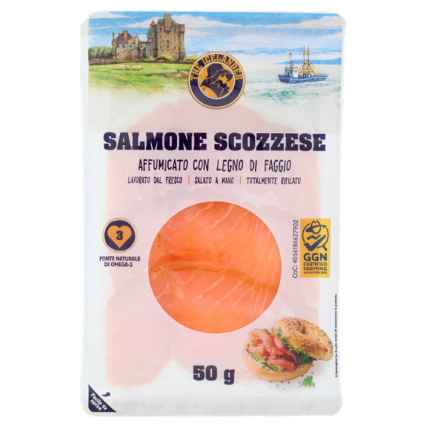 The Icelander Salmone Scozzese Affumicato con Legno di Faggio 50 g