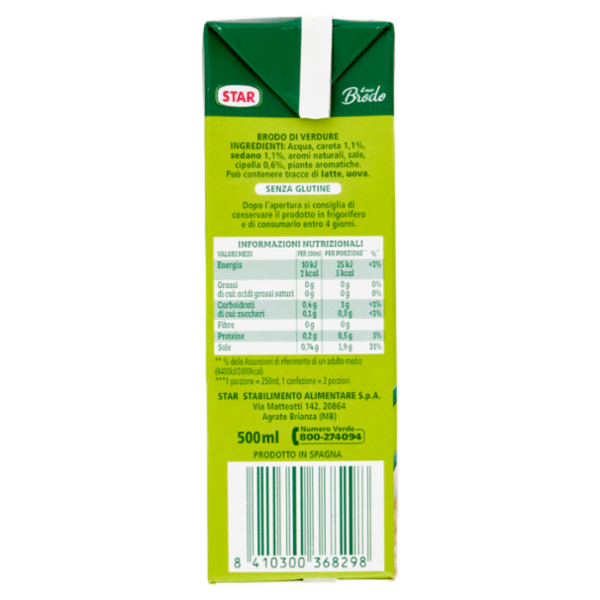 Star il mio Brodo di Verdure 500 ml