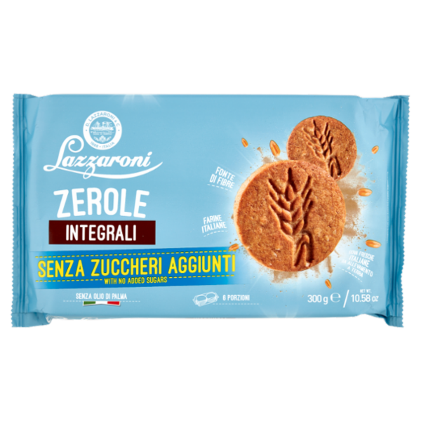 Lazzaroni Senza Zuccheri Aggiunti Zerole Integrali 300 g