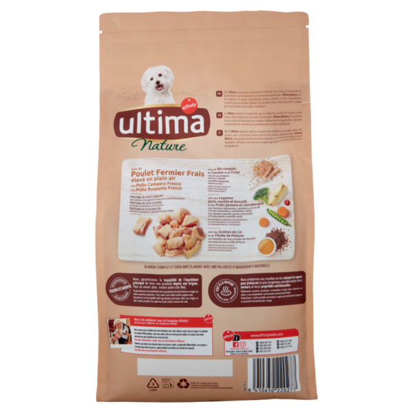 Ultima Nature Dog Mini 1-10kg Adult con Pollo Fresco 1,25 kg