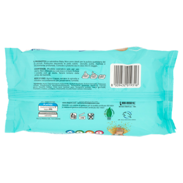 Nice baby Salviette Talco 72 pz