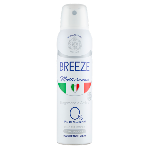 Breeze Mediterraneo Bergamotto e Ambra Deodorante Spray 150 mL