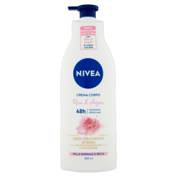 Nivea Crema Corpo Rosa & Argan Pelle Normale o Secca 500 ml