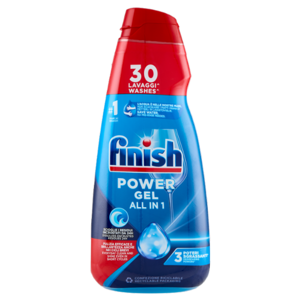 Finish Power Gel Fresh liquido lavastoviglie 30 lavaggi 600 ml