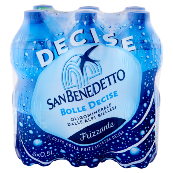 San Benedetto Acqua Minerale Primavera delle Alpi Frizzante 6 x 0,5 L