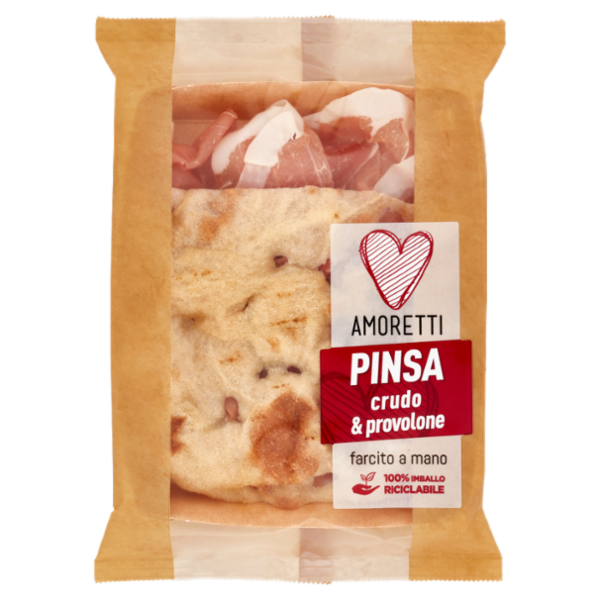 Amoretti Pinsa crudo & provolone 140 g