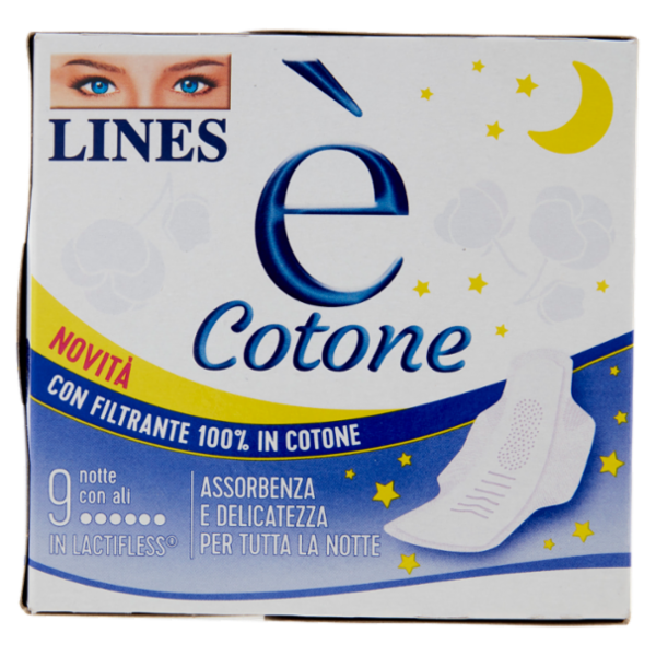 Lines è Cotone notte con ali 9 pz