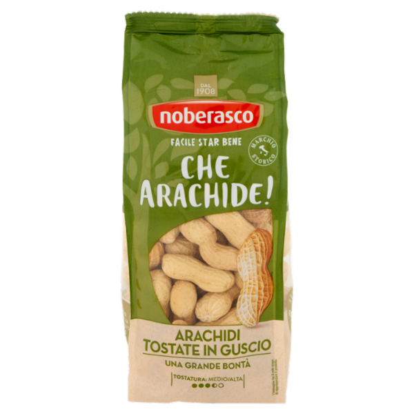 noberasco Che Arachide! Arachidi Tostate in Guscio 300 g