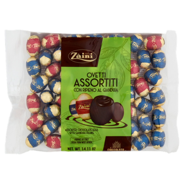Zàini Ovetti Assortiti con Ripieno al Gianduia 400 g