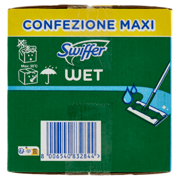 Swiffer Wet Panni Umidi Lavapavimenti Limone - Ricarica 40 Salviette