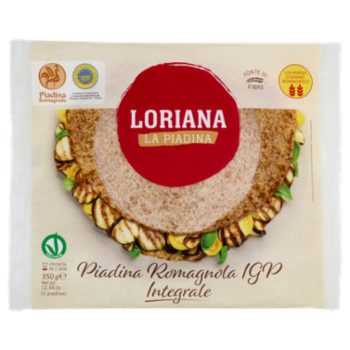 Loriana Piadina Romagnola IGP Integrale 3 Piadine 350 g