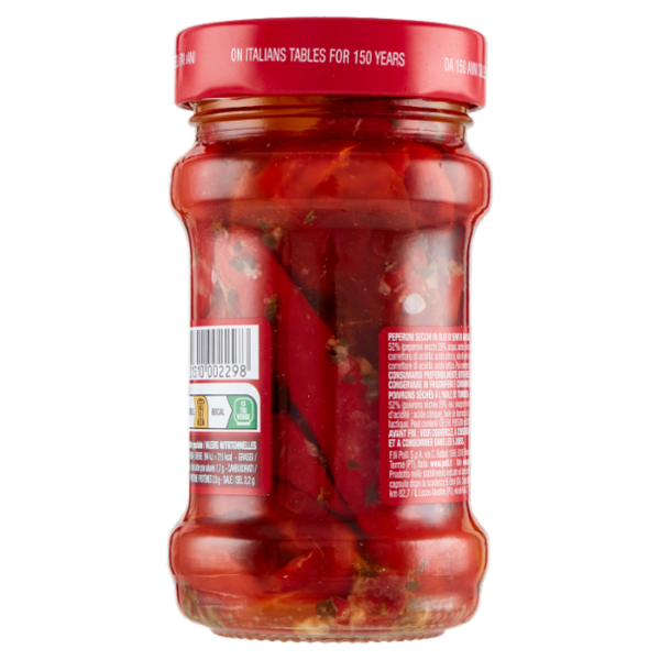 Polli Peperoni Sottolio Essiccati al Sole 185 g