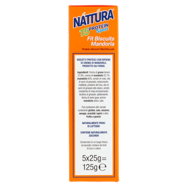 Náttúra 15 Protein Sport Fit Biscuits Mandorla 5 x 25 g