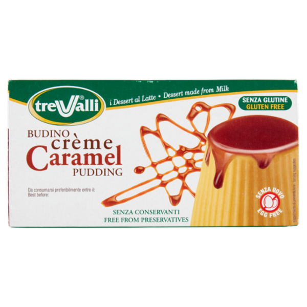 treValli i Dessert al Latte Budino crème Caramel 2 x 100 g