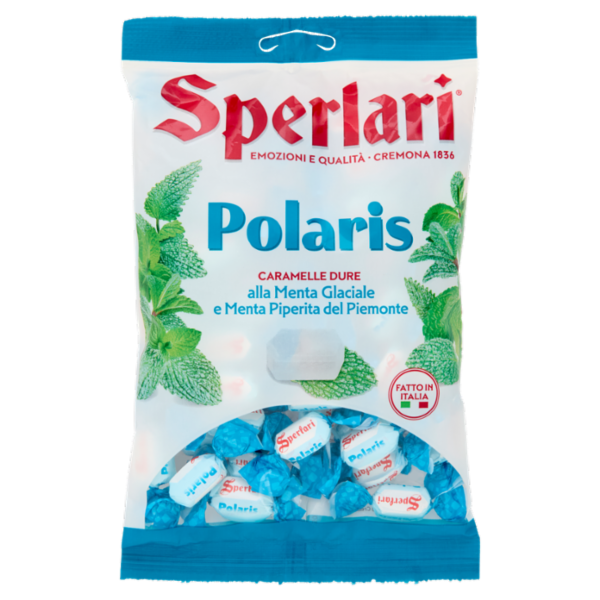 Sperlari Polaris Caramelle Dure alla Menta Glaciale e Menta Piperita del Piemonte 200 g