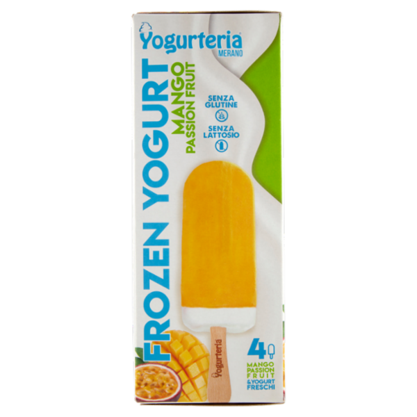 Yogurteria Frozen Yogurt Mango Passion Fruit Stecchi 4 x 60 g
