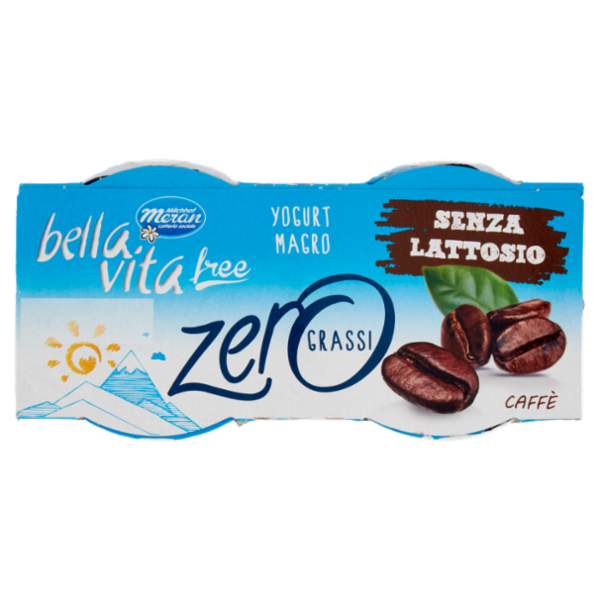 bella vita free Yogurt Magro Senza Lattosio Zero Grassi Caffè 2 x 125 g