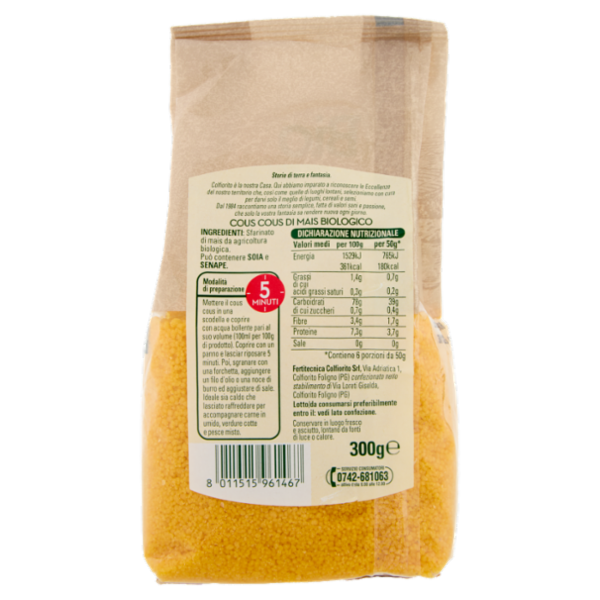Colfiorito Bio Cous Cous di Mais 300 g