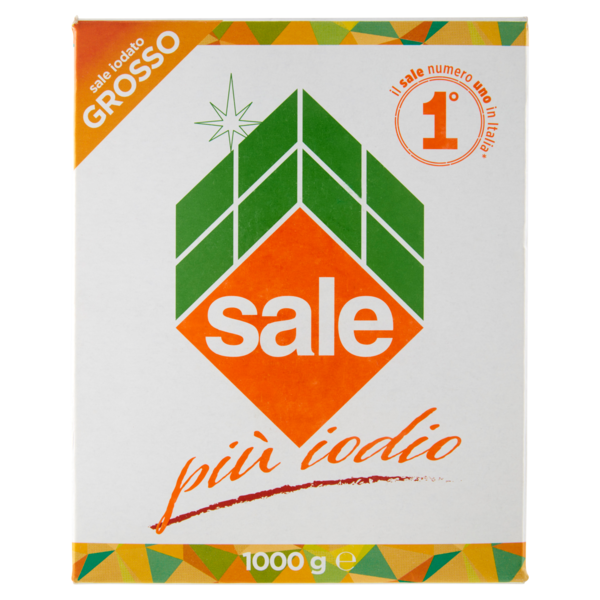 Italkali sale iodato Grosso sale più iodio 1000 g