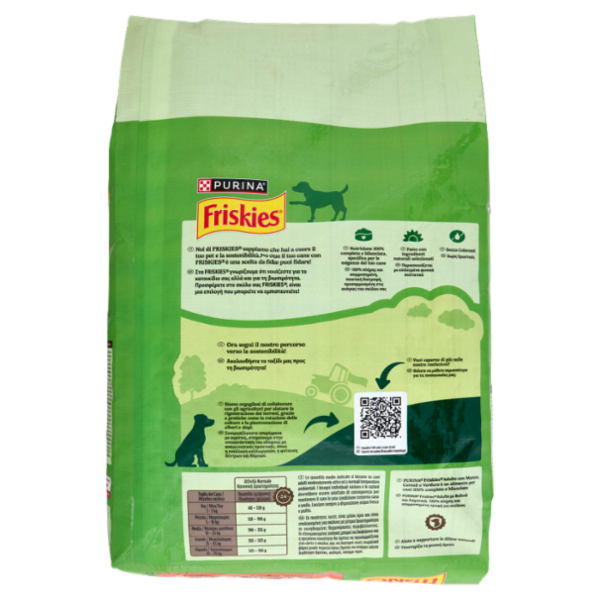 PURINA FRISKIES Adulto Manzo, Cereali e Verdure 7kg