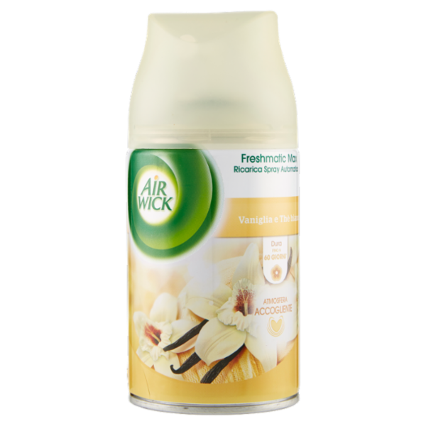 Air Wick Freshmatic Vaniglia e Thè Bianco Spray Automatico per Ambienti Ricarica 250 ml