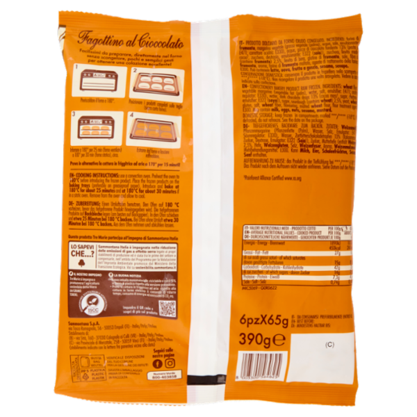 Tre Marie Fagottino al Cioccolato 6 x 65g