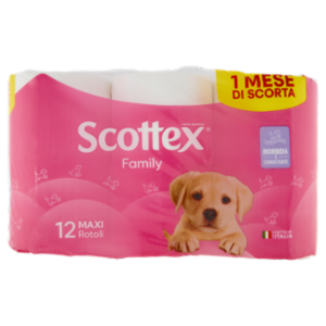 Scottex Family Carta Igienica Maxi Rotoli 12 Pz