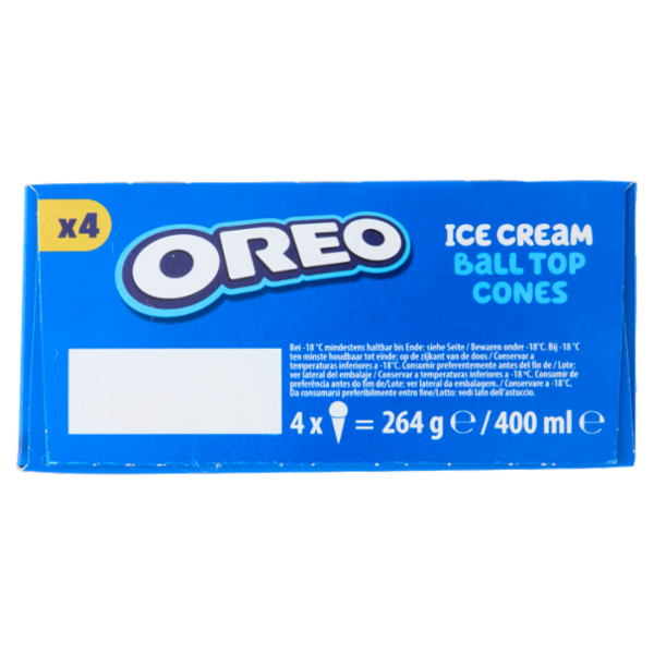 OREO Ice Cream Ball Top Cones 4x66g