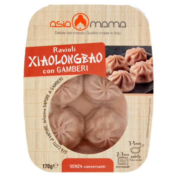 asia mama Ravioli Xiaolongbao con Gamberi 170 g