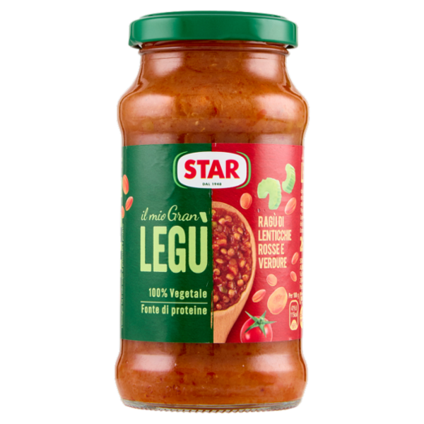 Star il mio Gran Legù Ragù di Lenticchie Rosse e Verdure 260 g